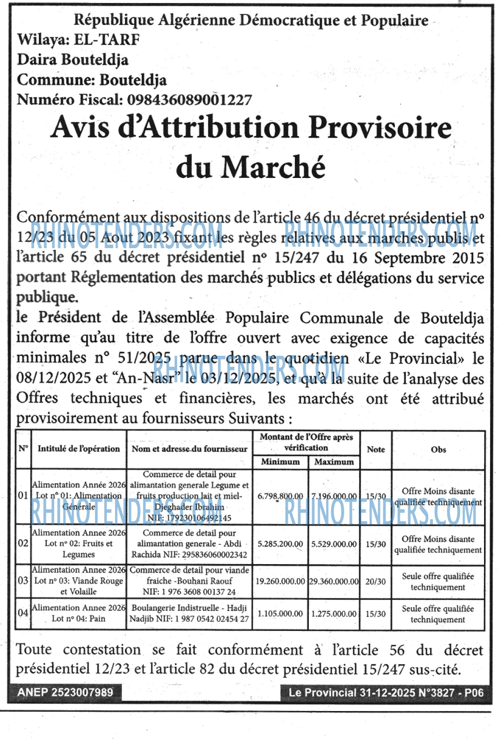 LE PROVINCIAL