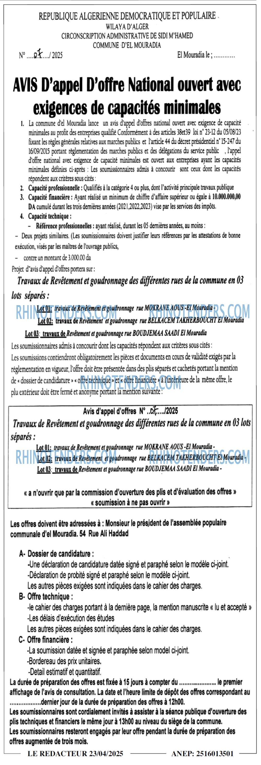 LE REDACTEUR