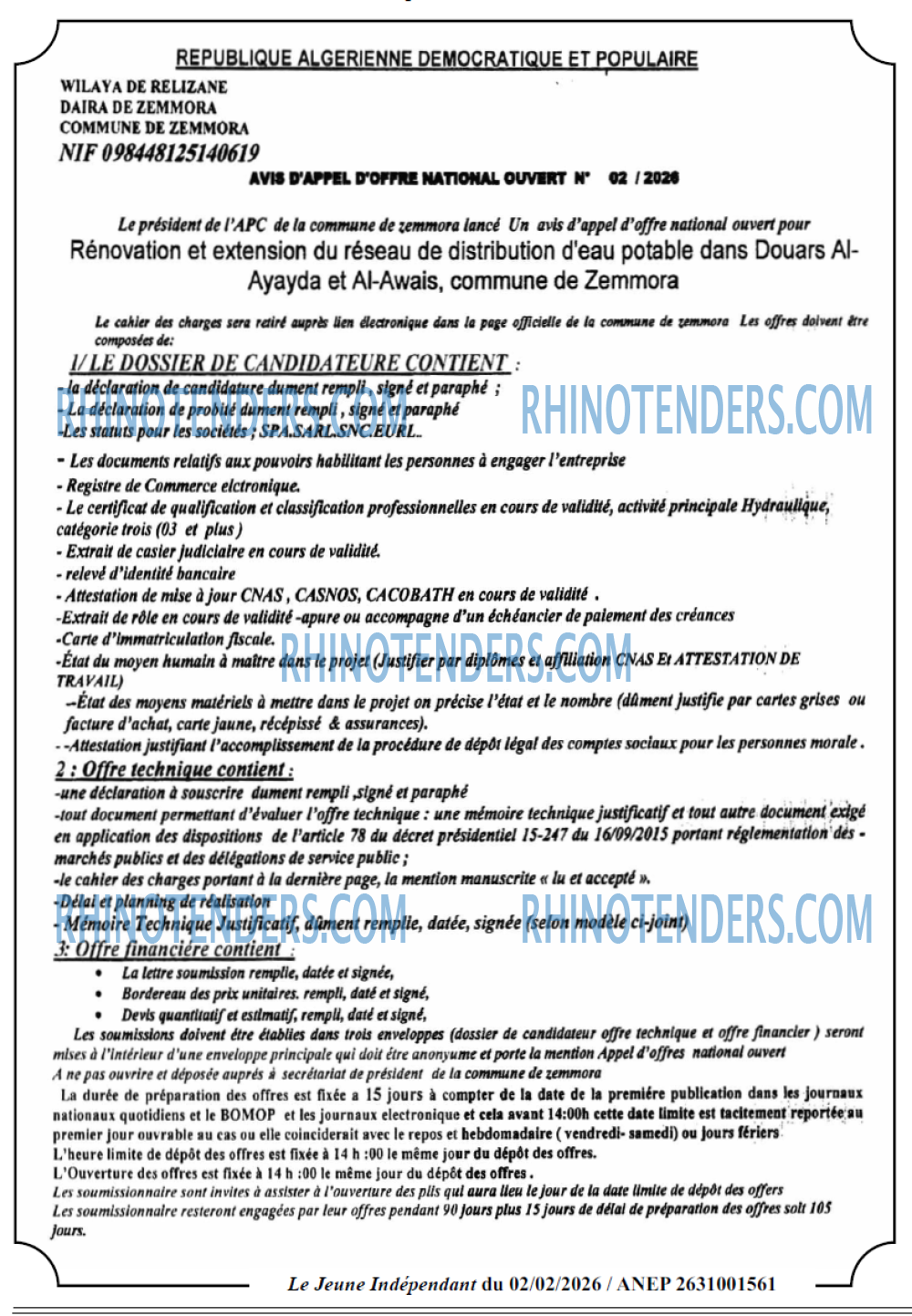 Jeune Independant