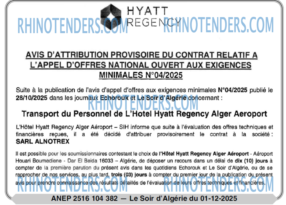 LE SOIR D'ALGERIE