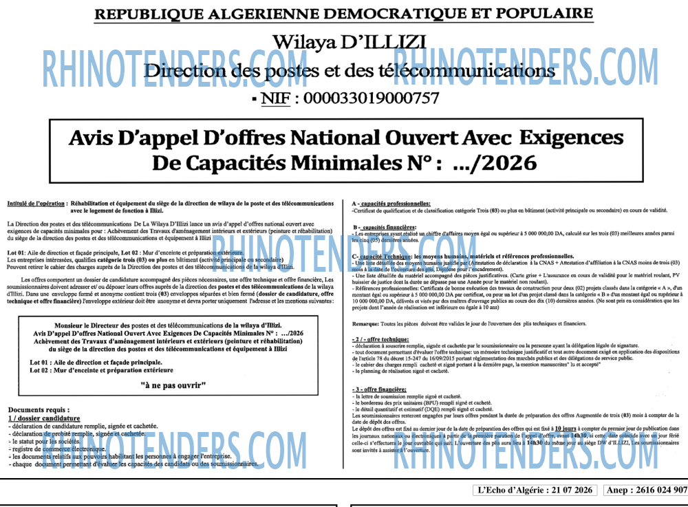 L'ECHO D'ALGERIE