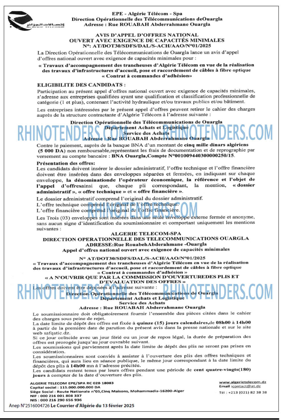 Le Courrier d'Algerie