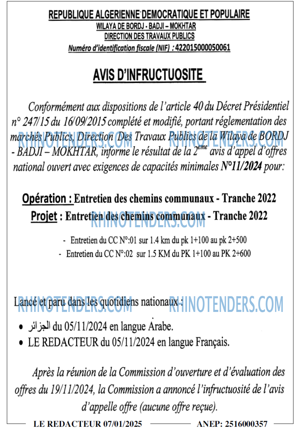 LE REDACTEUR