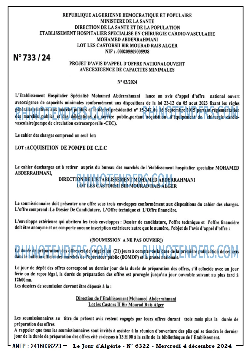 Le Jour d'Algérie