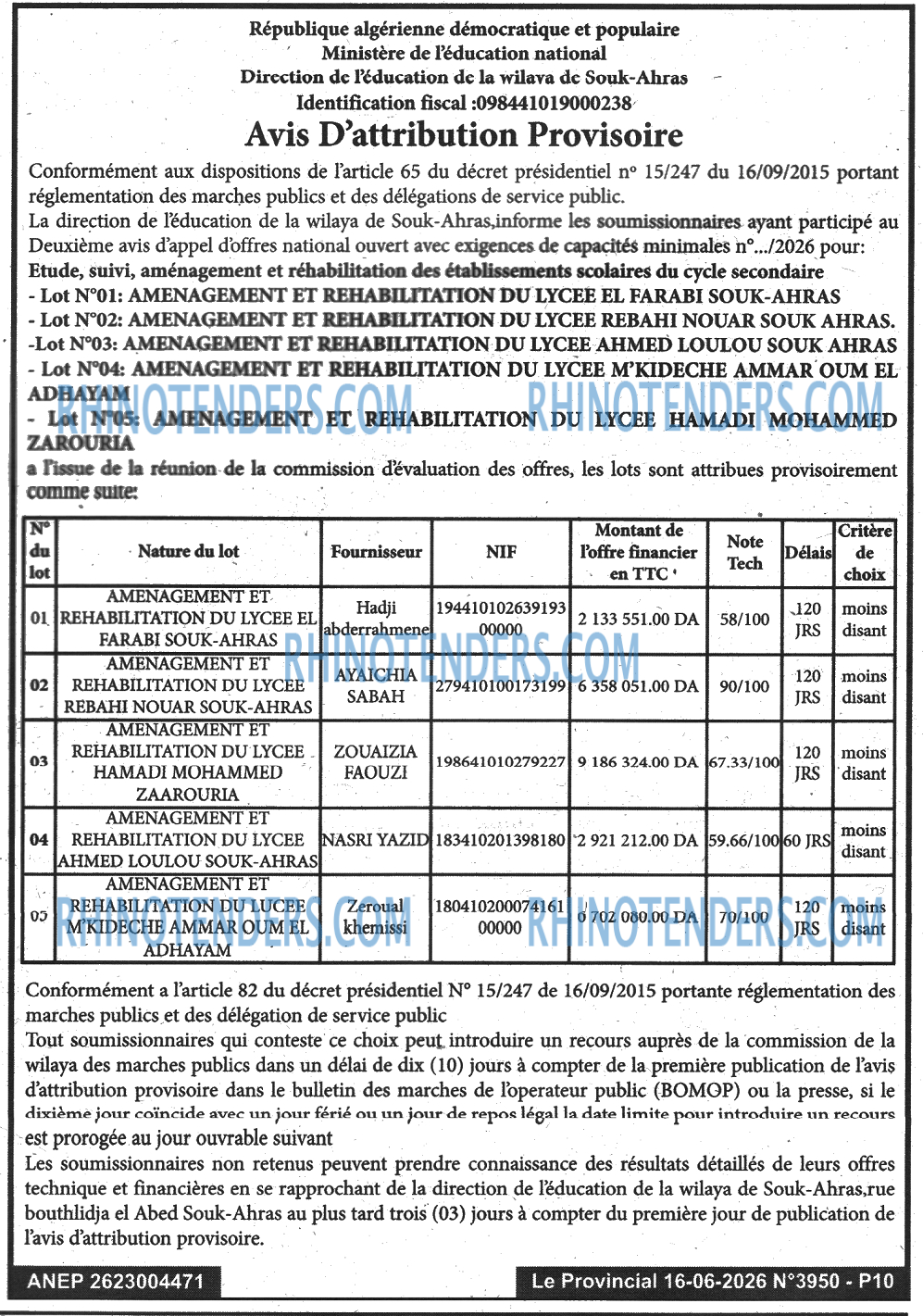 LE PROVINCIAL