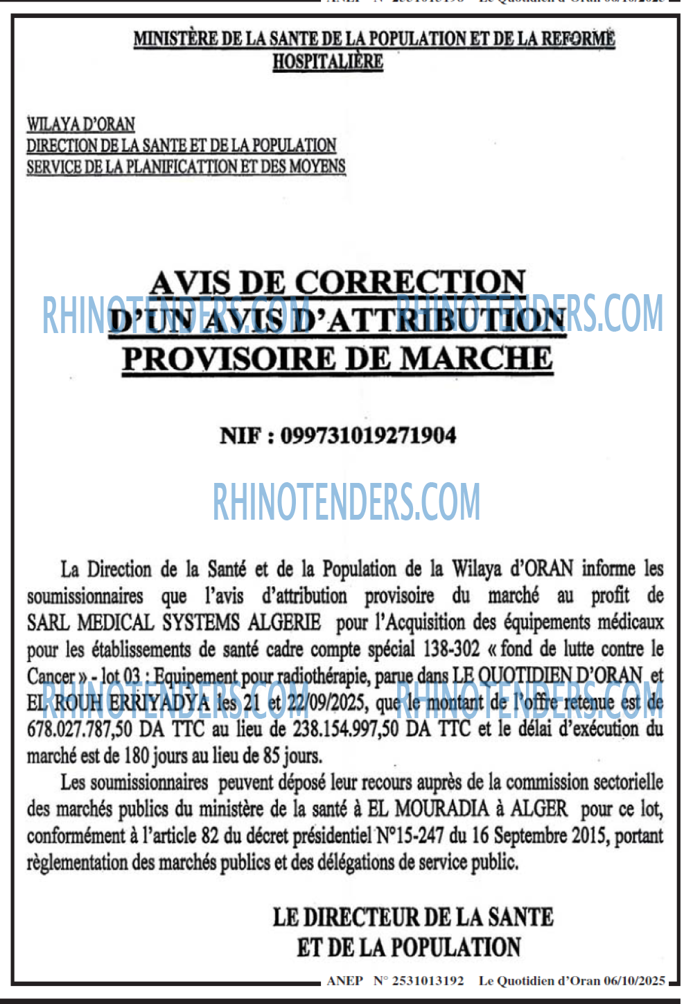 Le Quotidien d'Oran