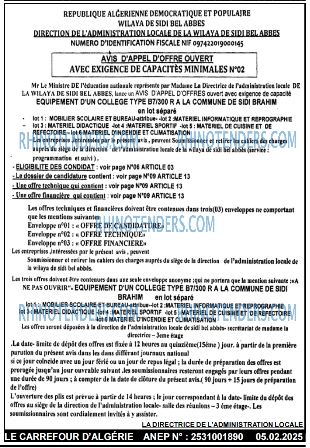 Le Carrefour d'Algérie
