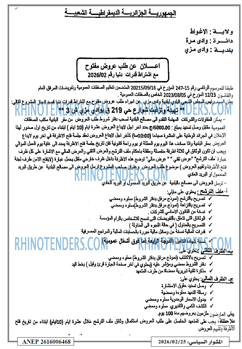 المشوار السياسي