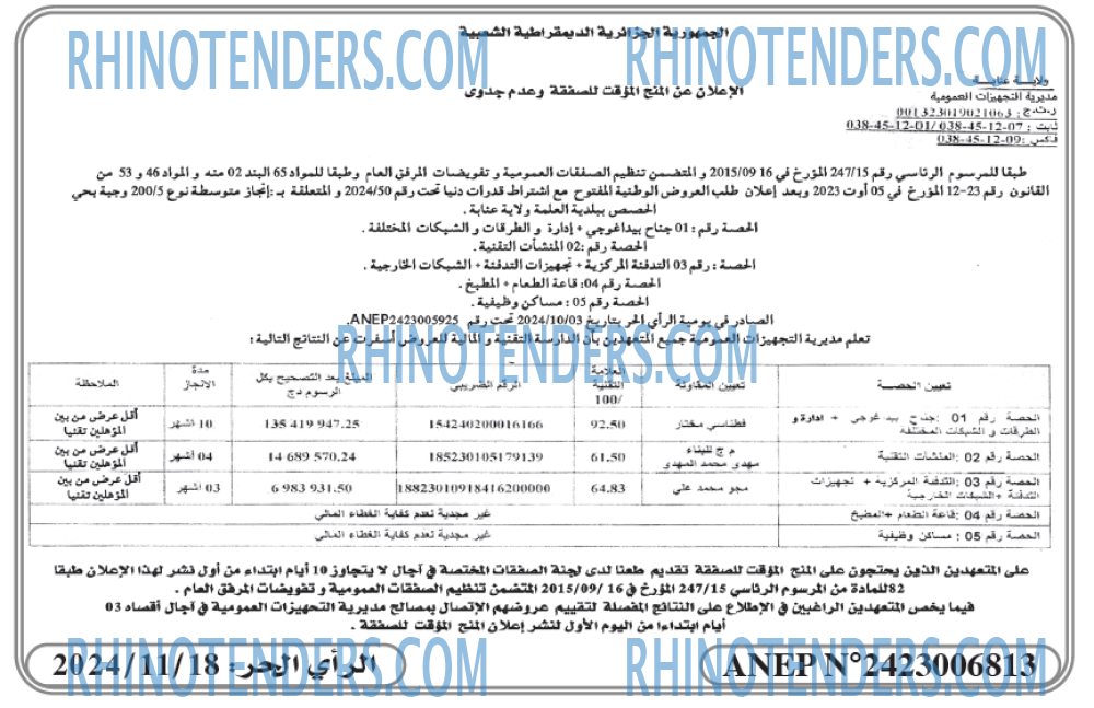 Rhinotenders