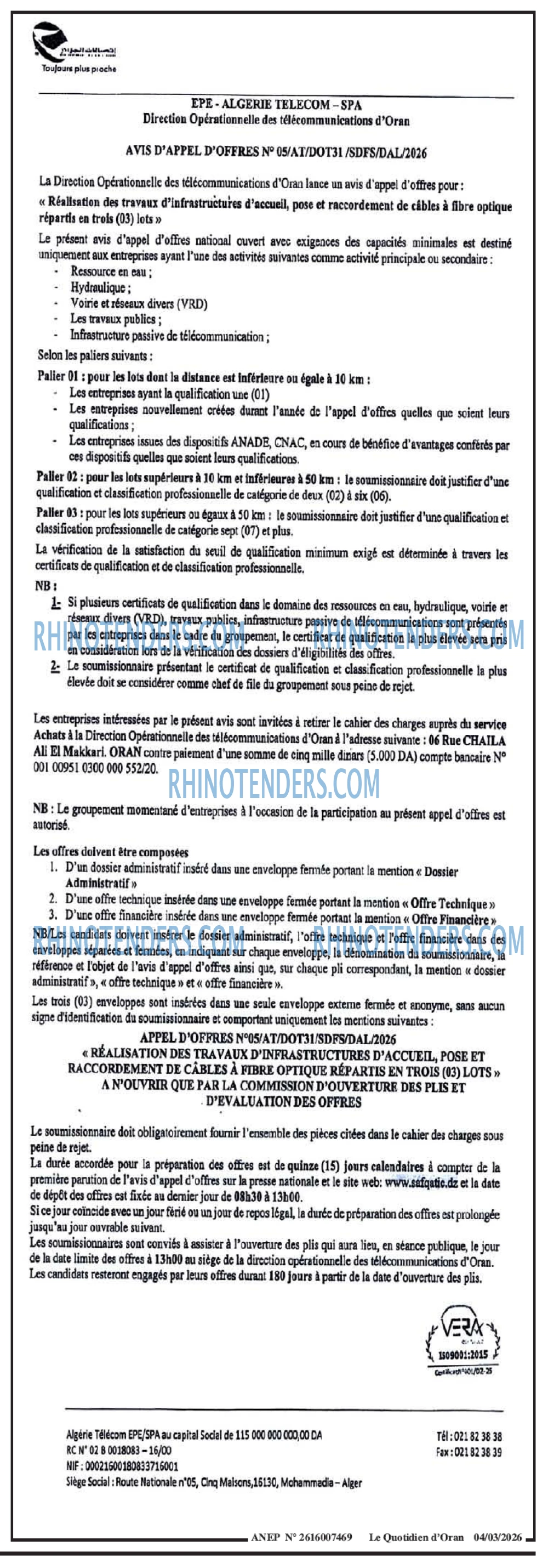 Le Quotidien d'Oran