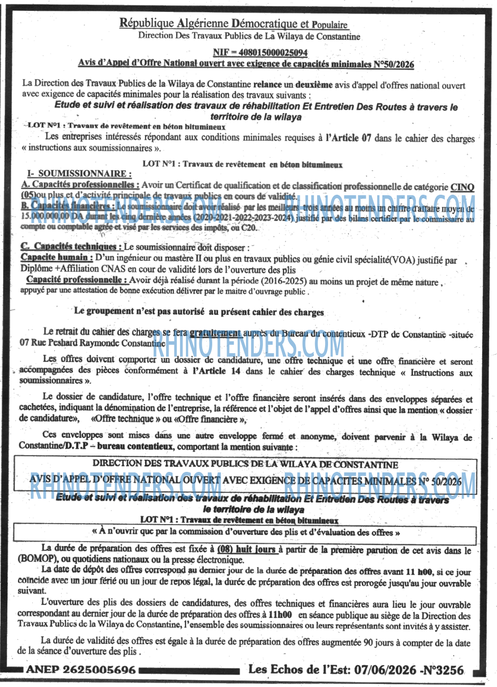 Les Echos de l'Est