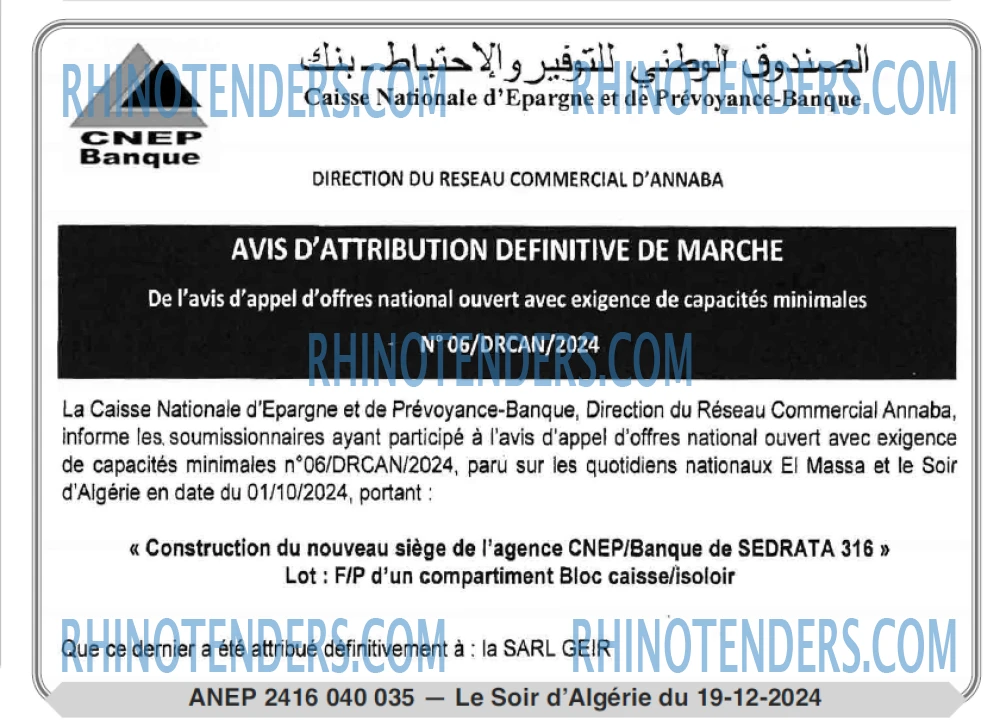 LE SOIR D'ALGERIE