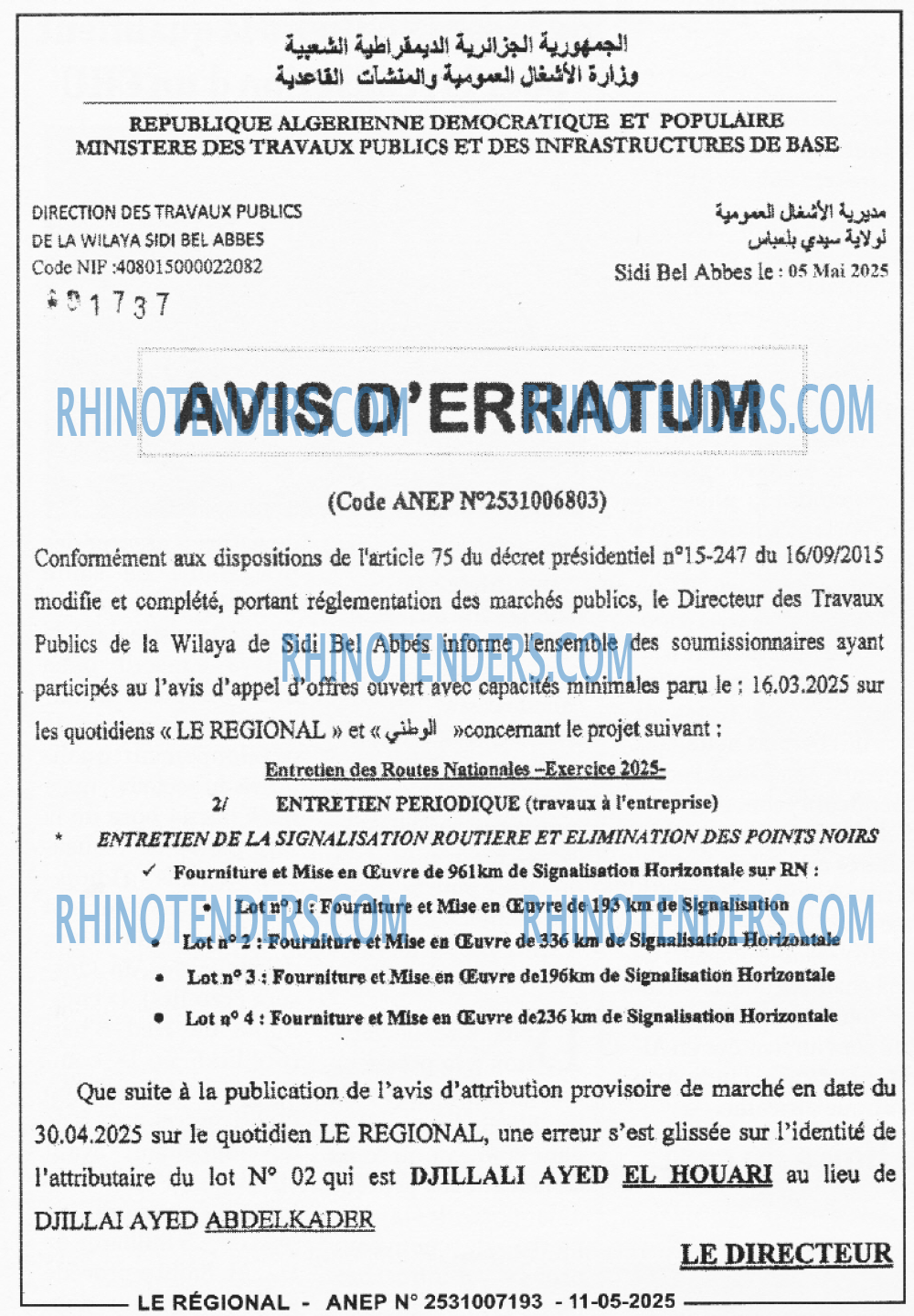 LE REGIONAL
