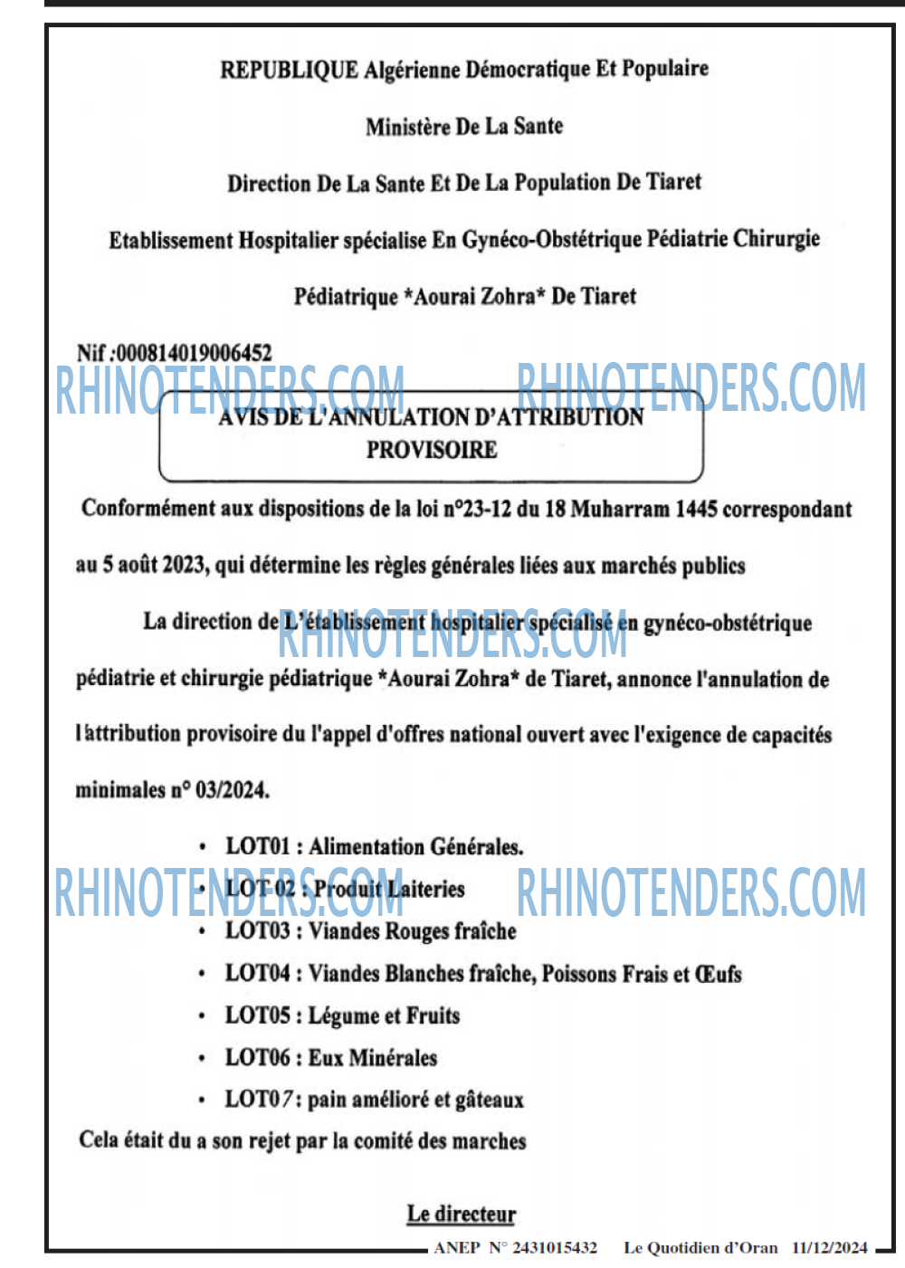 Le Quotidien d'Oran