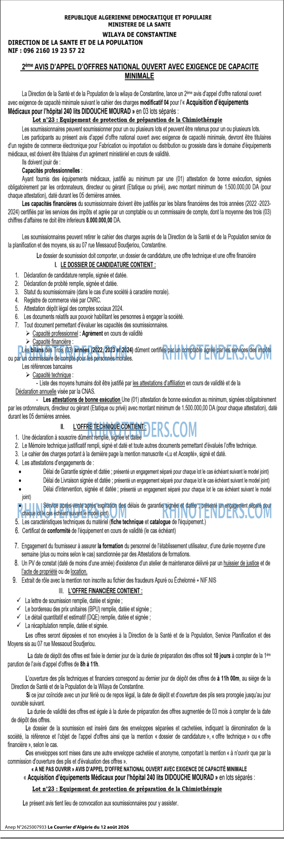 Le Courrier d'Algerie