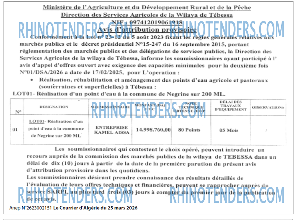 Le Courrier d'Algerie