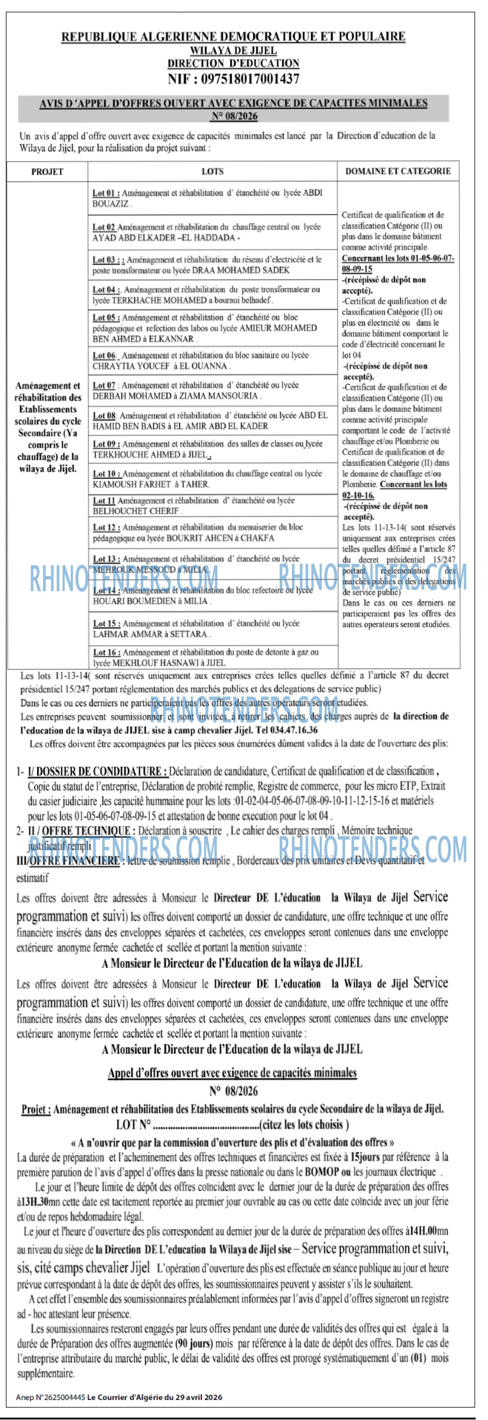Le Courrier d'Algerie