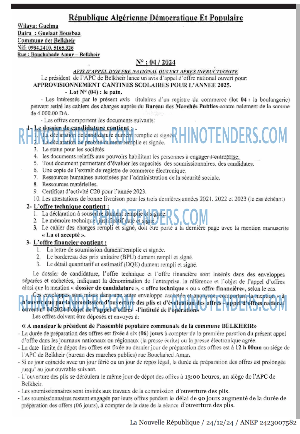 NOUVELLE REPUBLIQUE