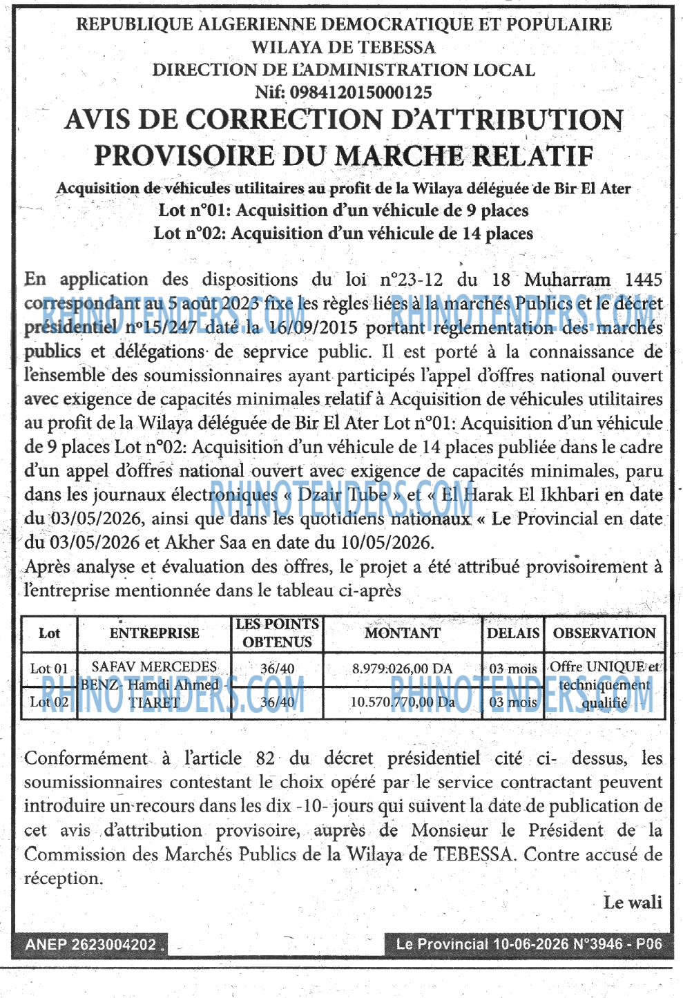 LE PROVINCIAL
