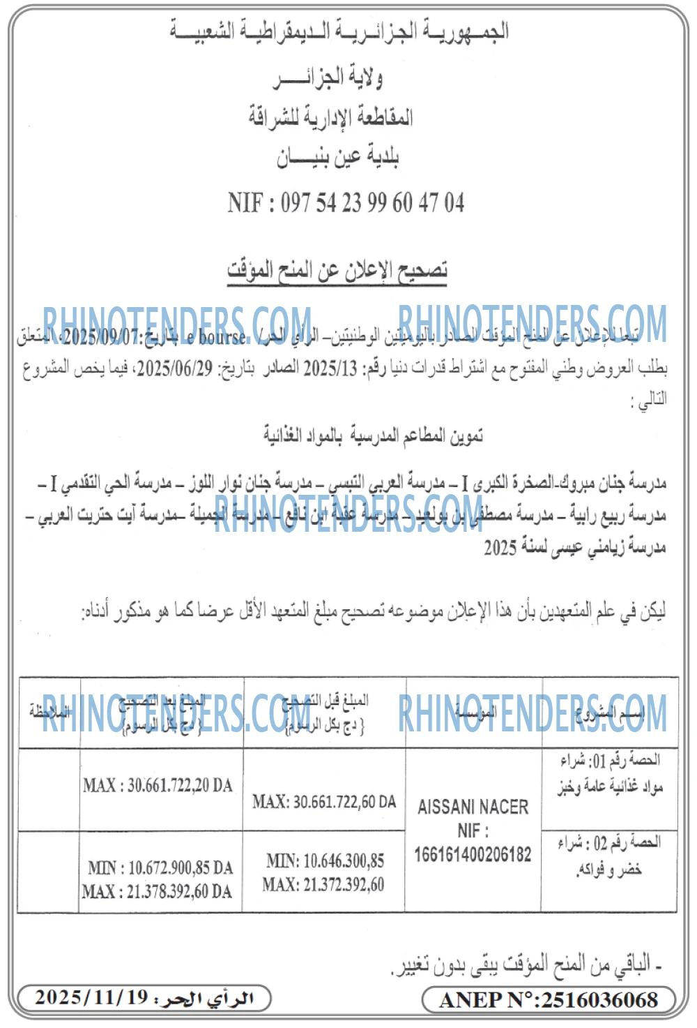 Rhinotenders