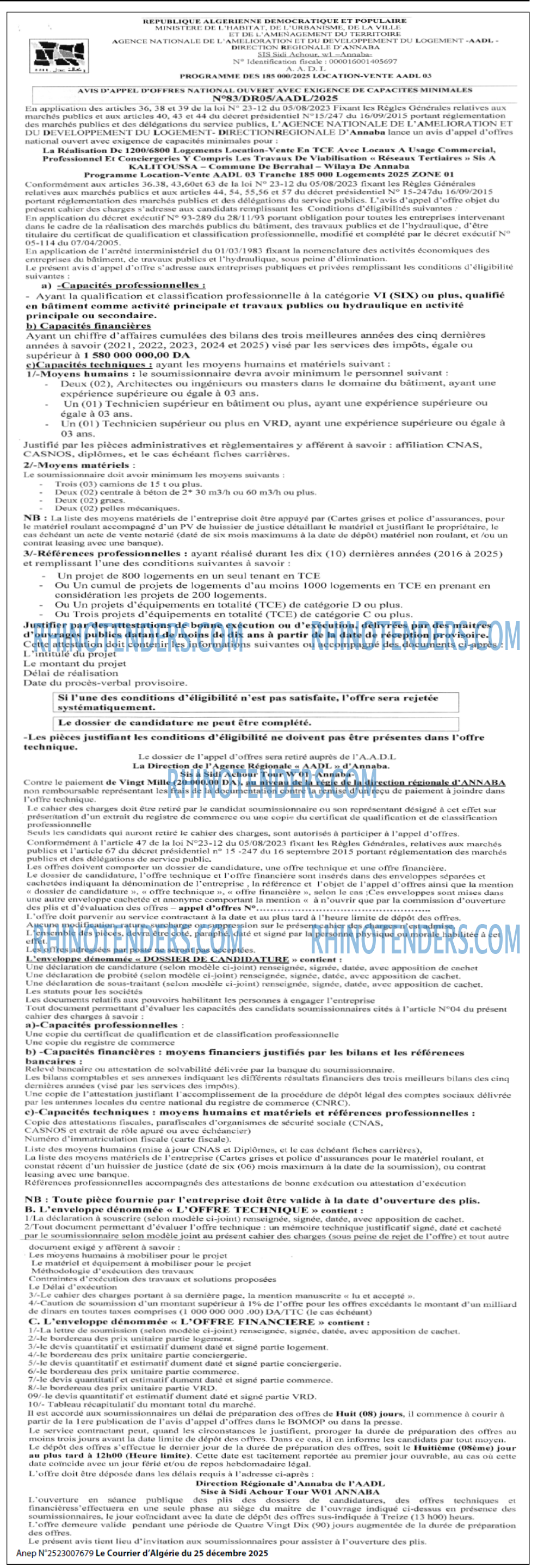Le Courrier d'Algerie