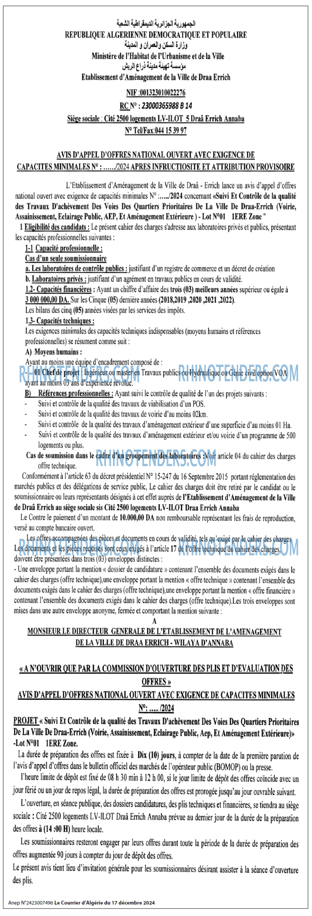 Le Courrier d'Algerie