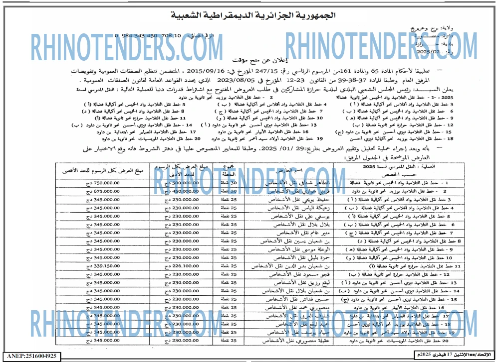 Rhinotenders