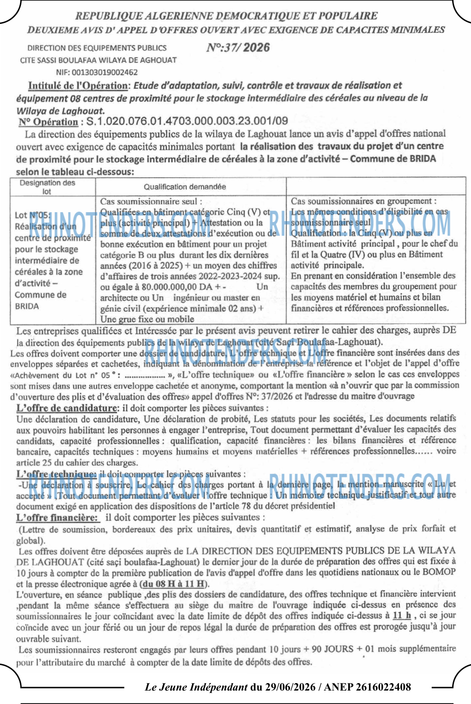 Le jeune indépendant