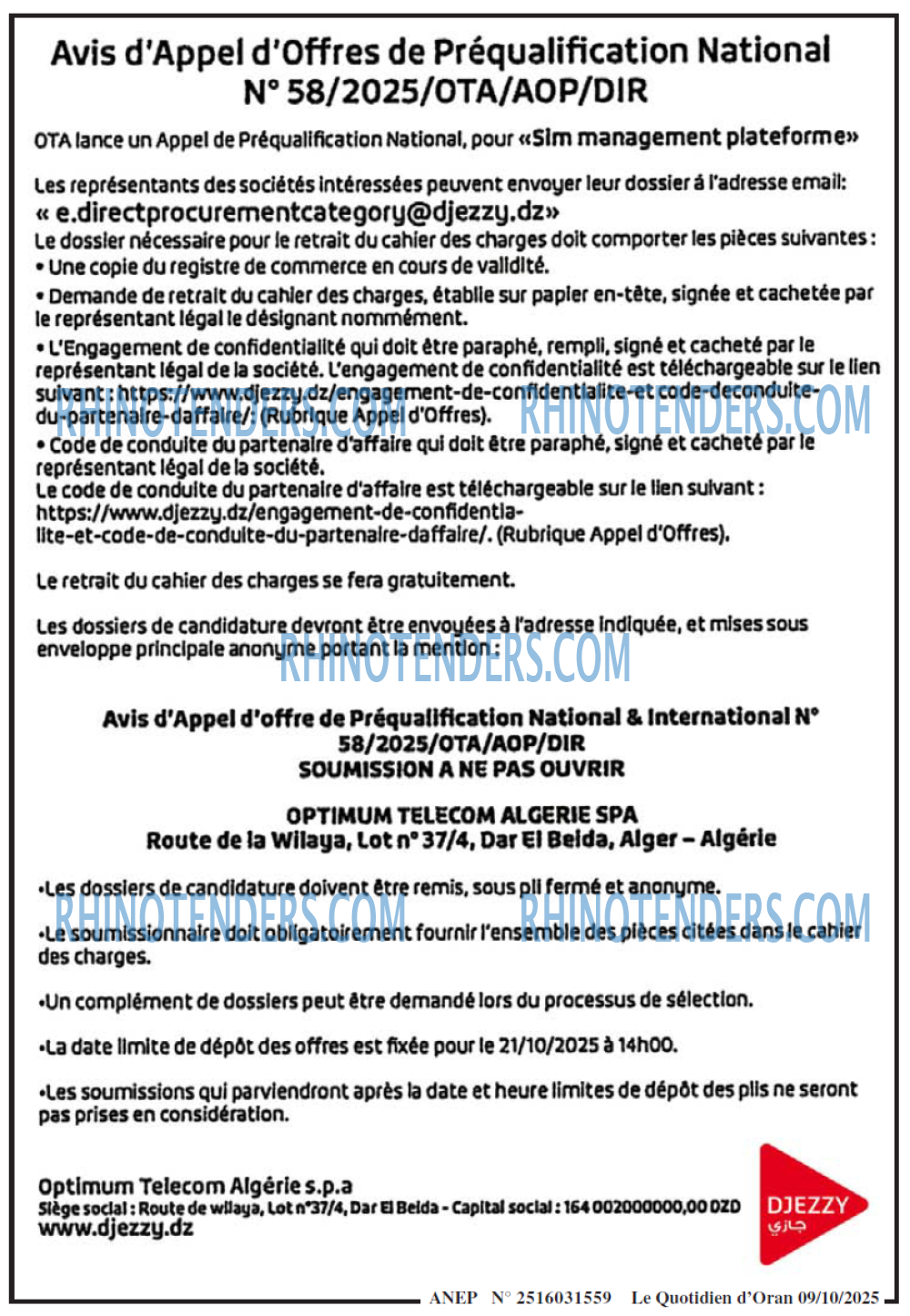 Le Quotidien d'Oran