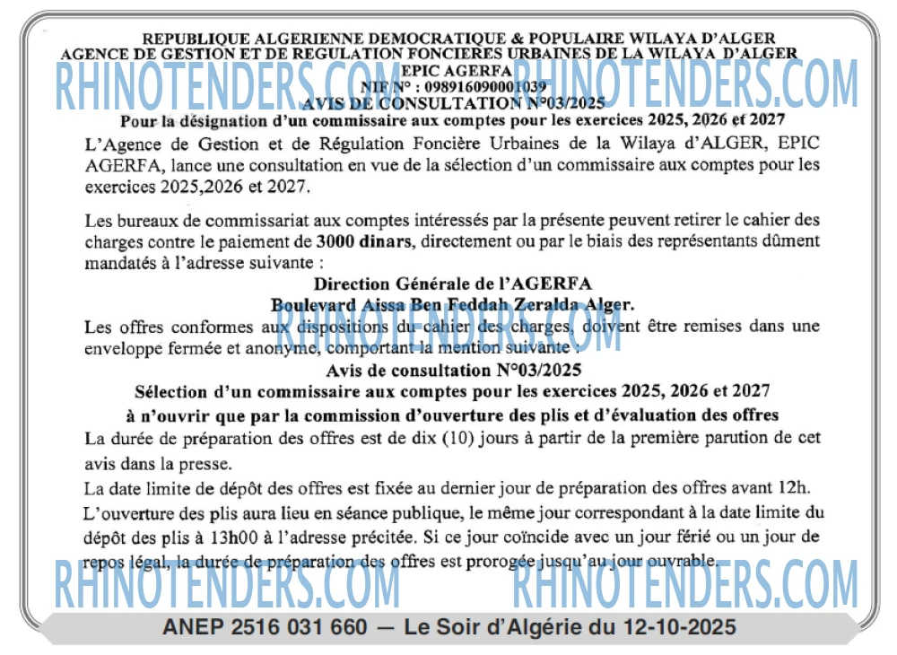 LE SOIR D'ALGERIE
