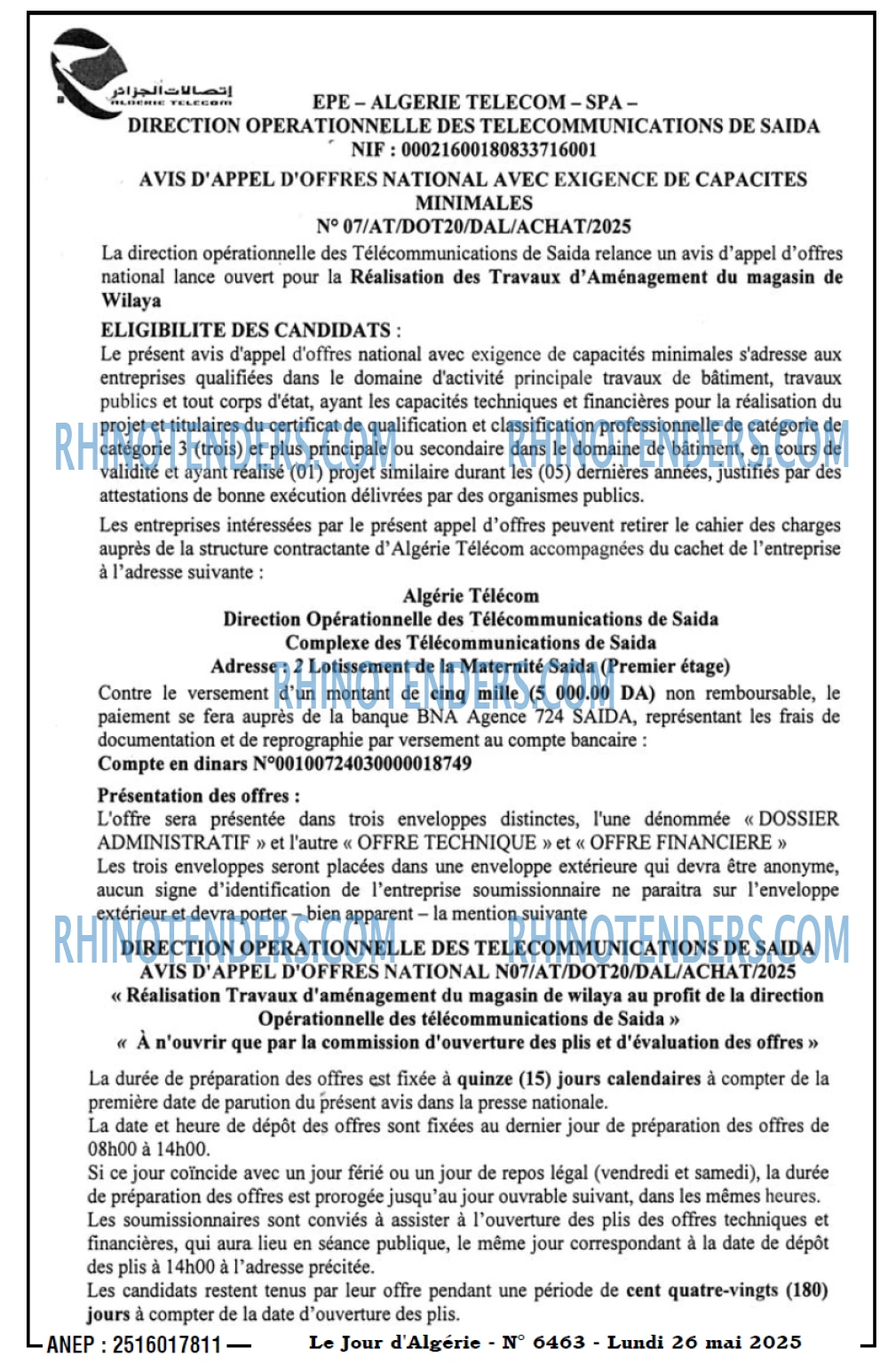 Le Jour d'Algérie