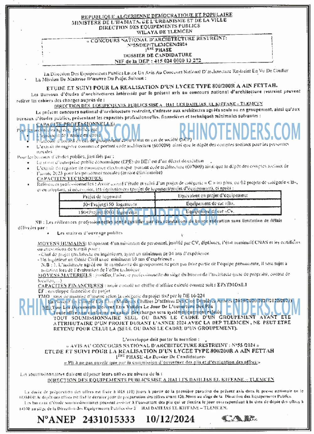 Rhinotenders