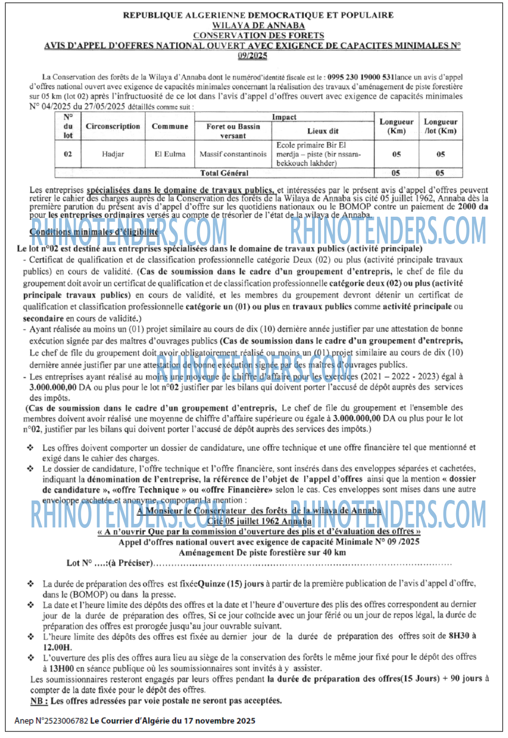 Le Courrier d'Algerie