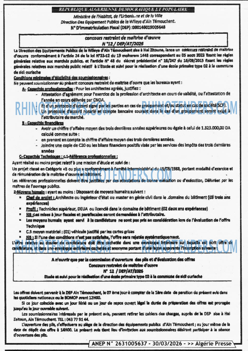 ALGERIE PRESSE