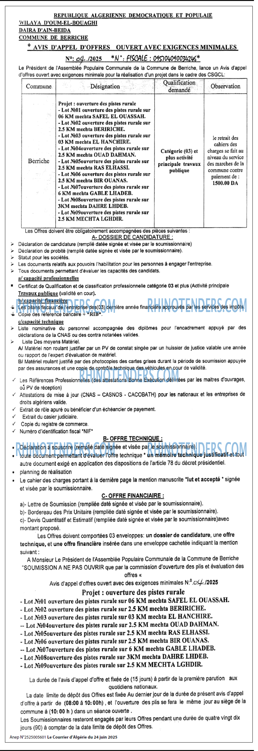 Le Courrier d'Algerie
