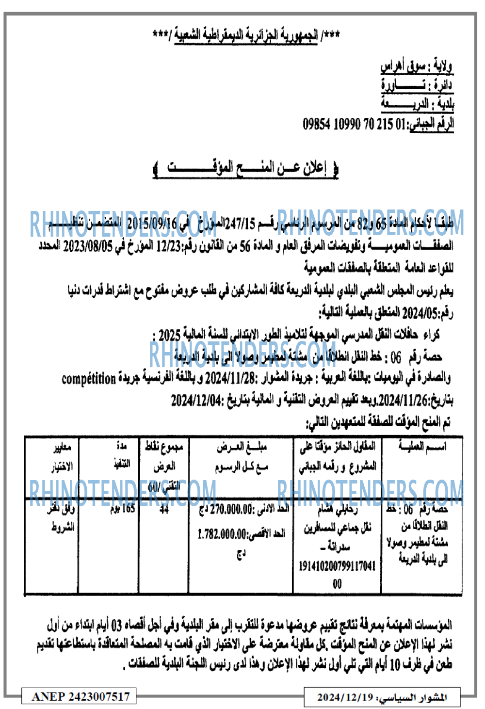 المشوار السياسي