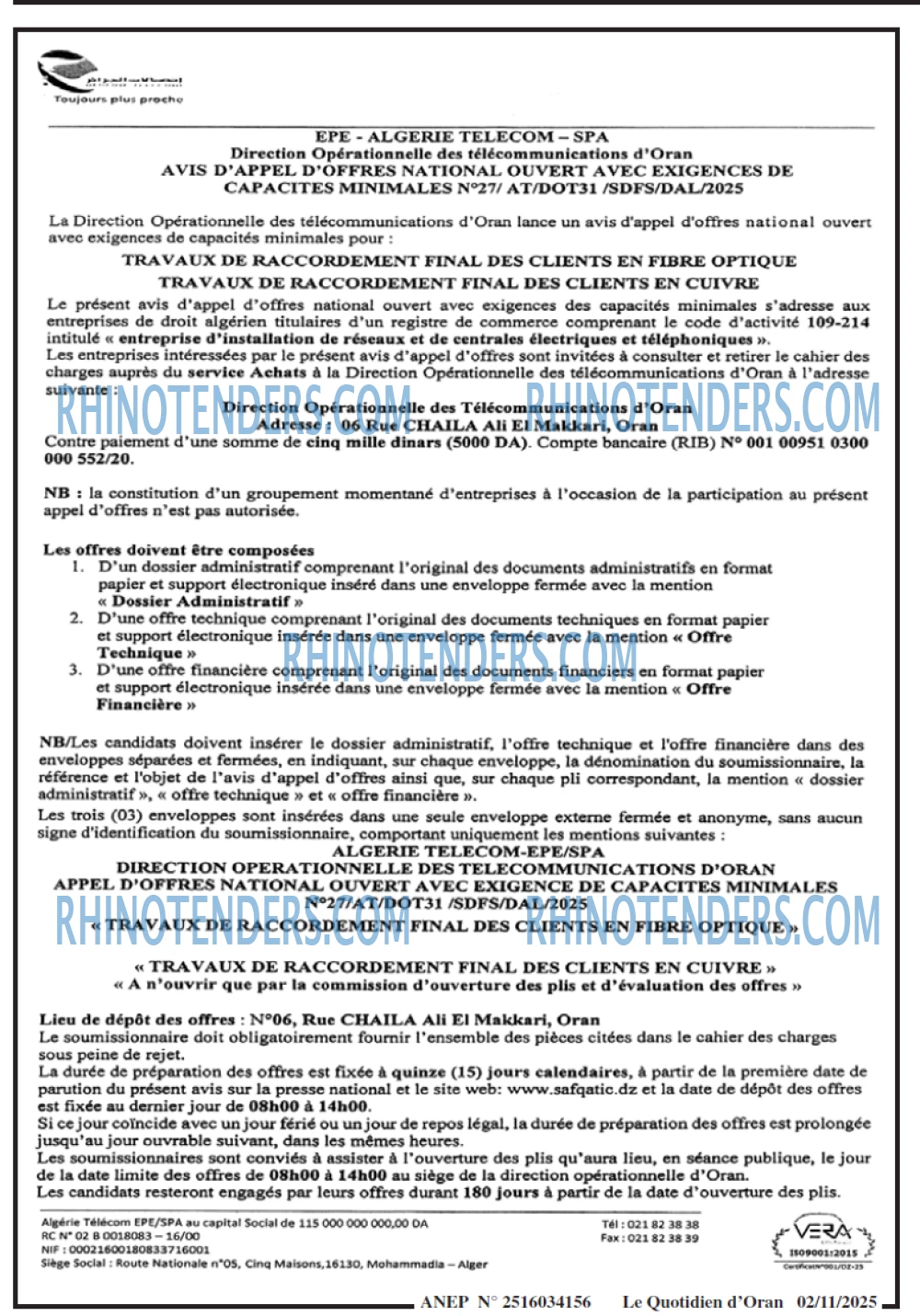 Le Quotidien d'Oran