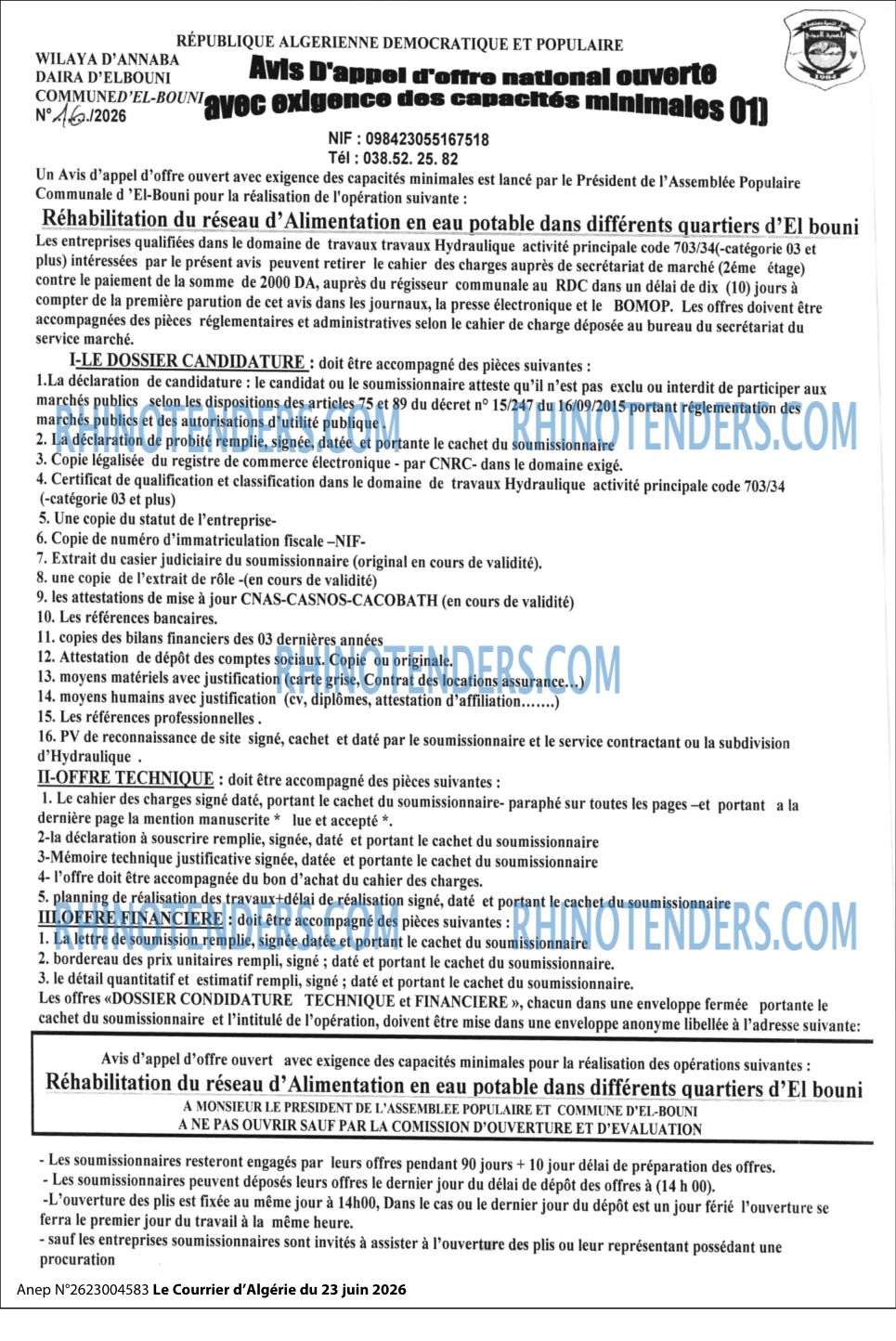 Le Courrier d'Algerie
