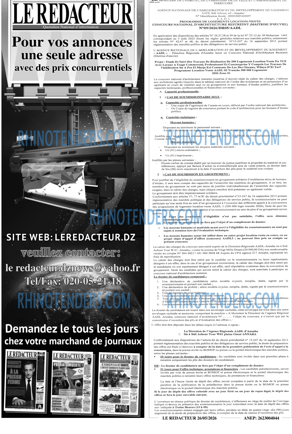 LE REDACTEUR
