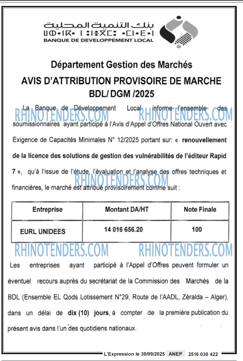L'EXPRESSION