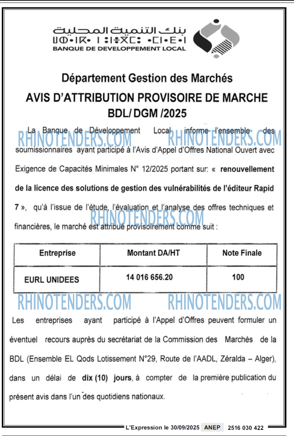 L'EXPRESSION