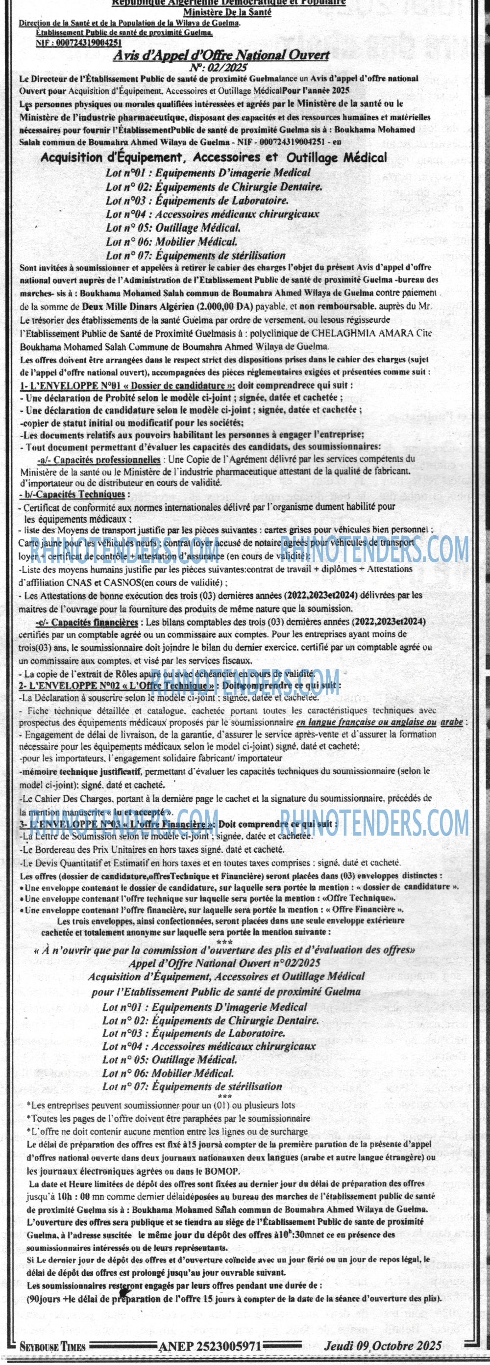SEYBOUSSE TIMES