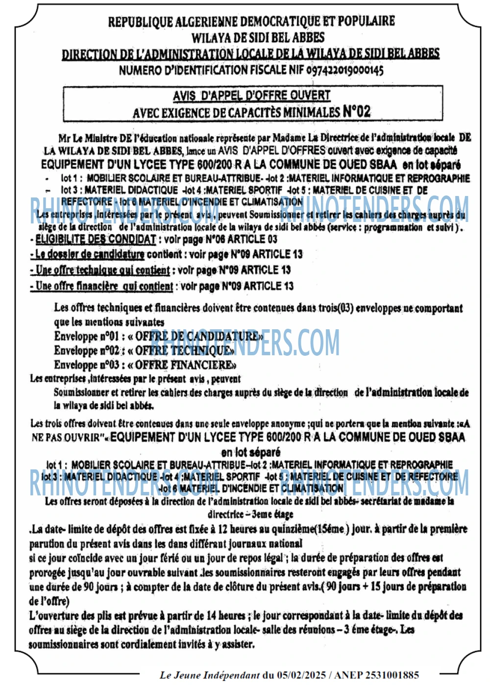 Le jeune indépendant