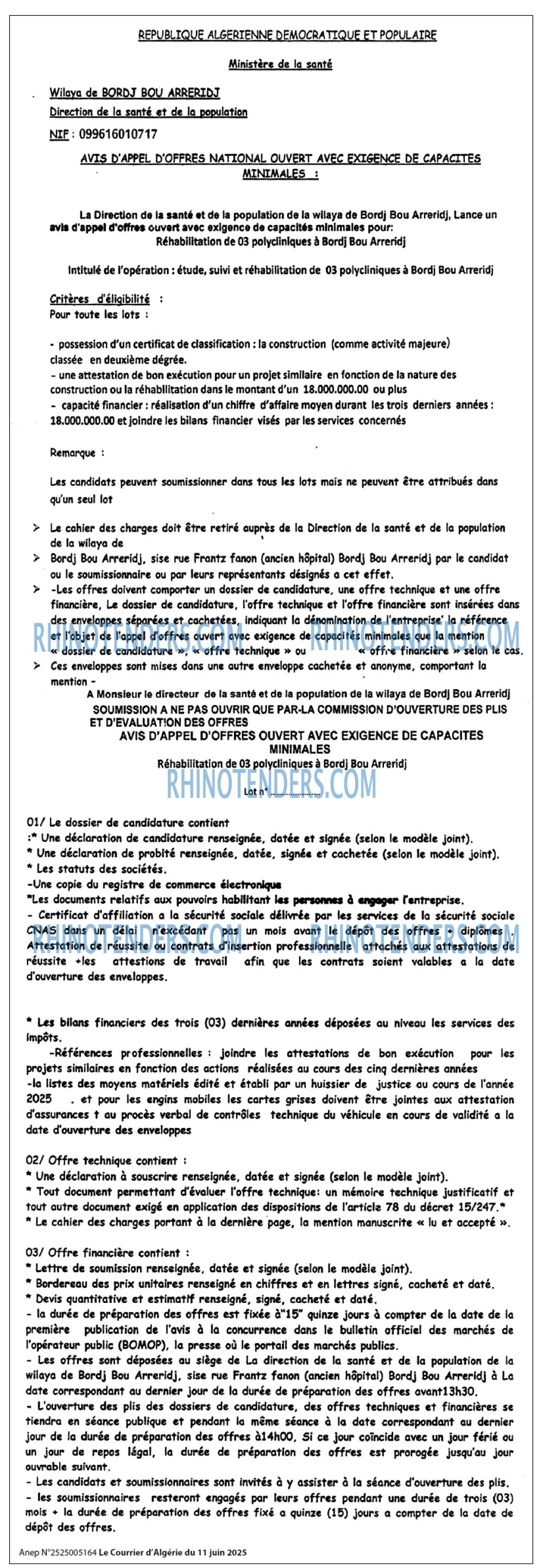 Le Courrier d'Algerie