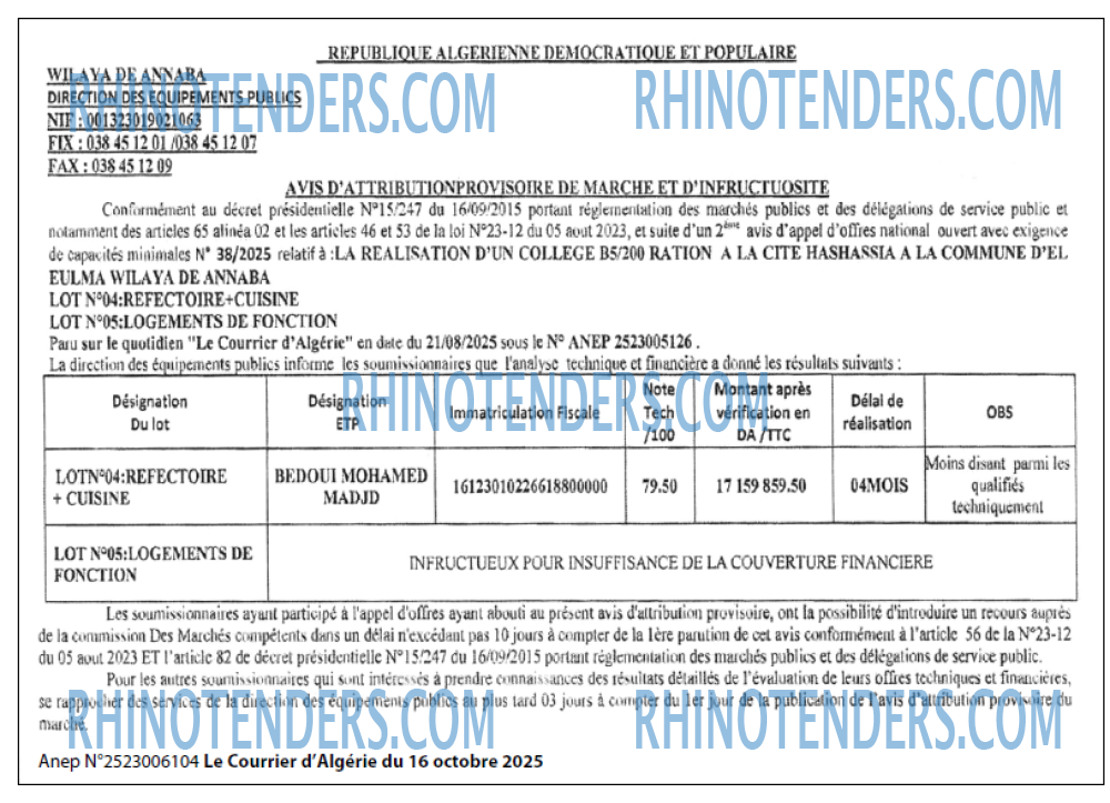 Le Courrier d'Algerie