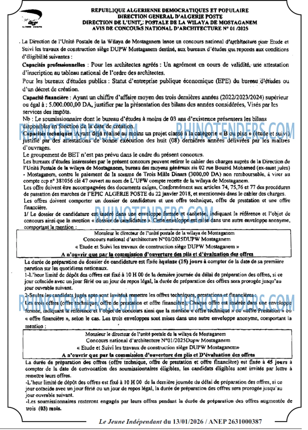 Jeune Independant