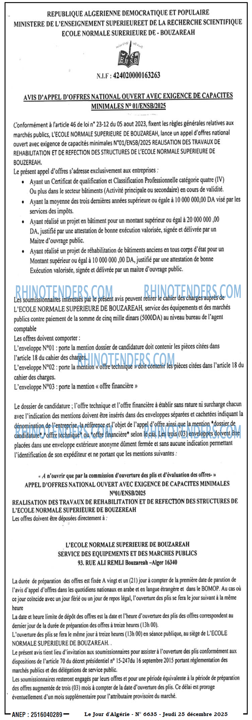 Le Jour d'Algérie