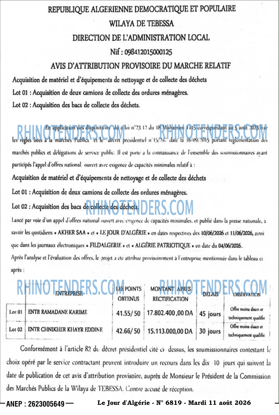Le Jour d'Algérie