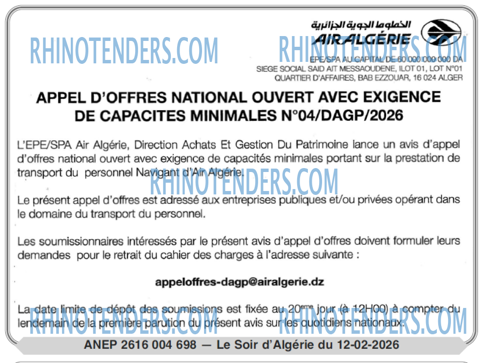 LE SOIR D'ALGERIE