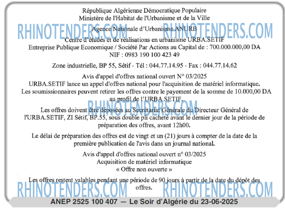 LE SOIR D'ALGERIE